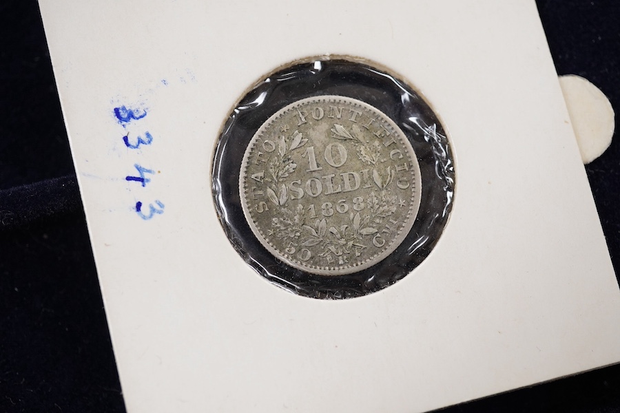 Italy, Papal States silver and AE coinage, 18th to 20th century